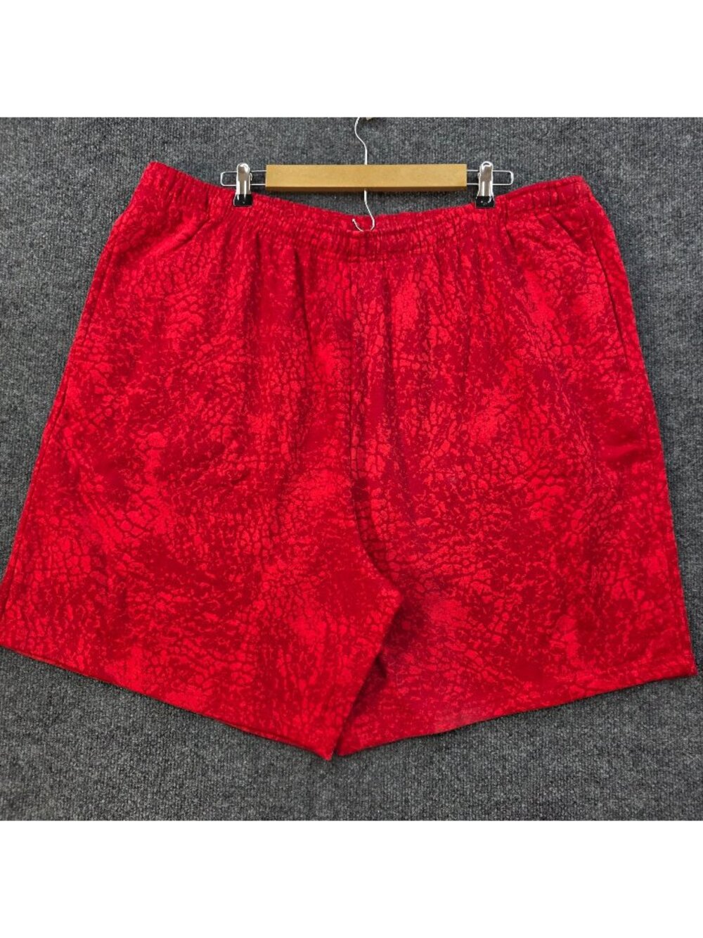 Kingsize Big & Tall Shorts 3XL Big Red Vibrant Snake Casual Lounge Beachy
